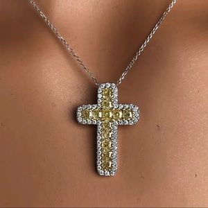 Sterling silver cross necklace